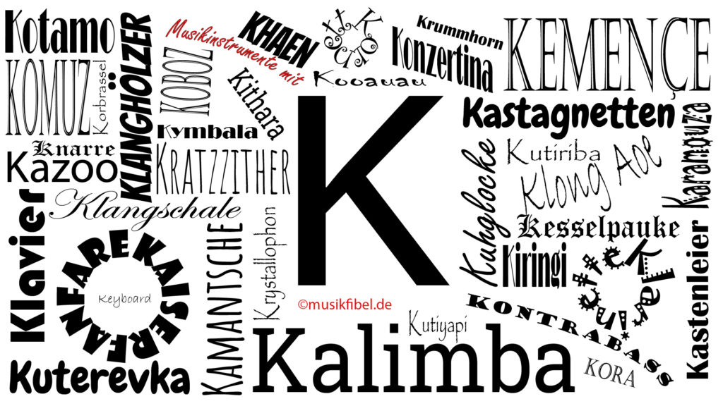 Musikinstrumente mit K ultimative Liste Instrumente mit K 2024